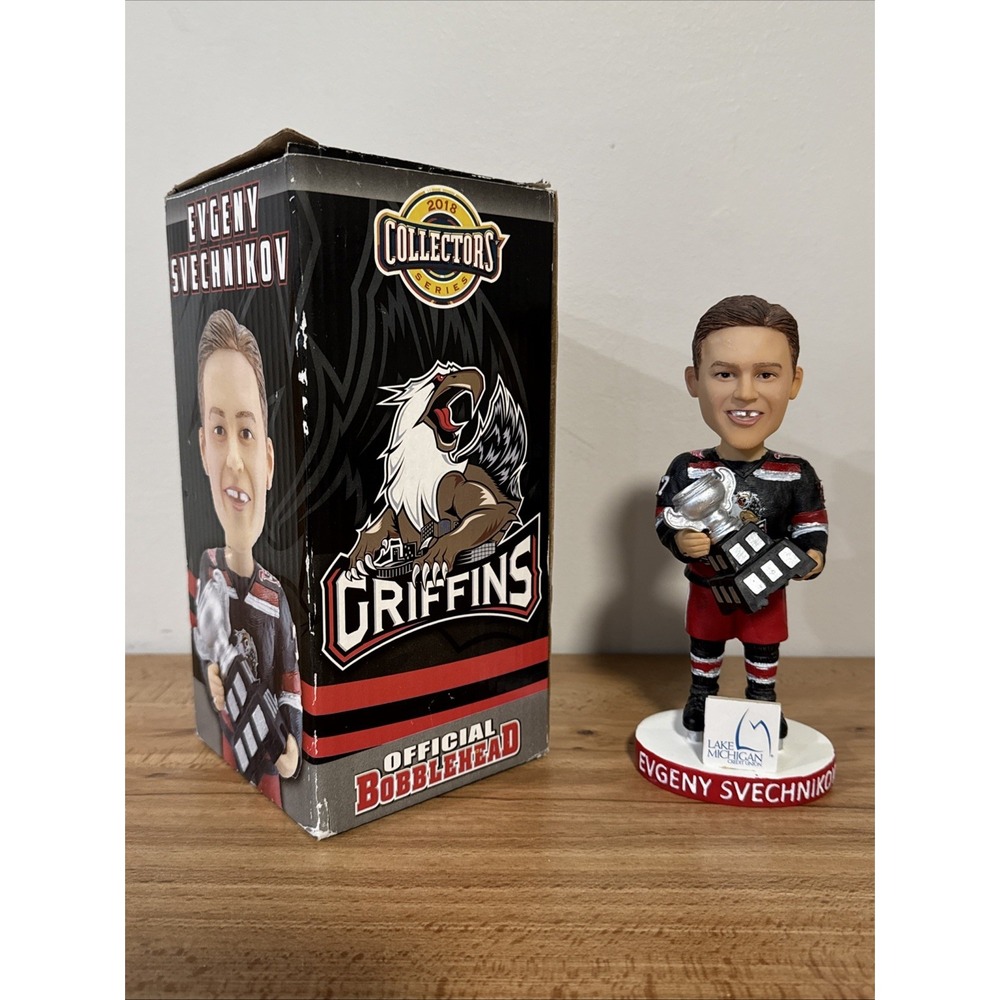 2018 Evgeny Svechnikov Grand Rapids Griffins AHL Red Wing Bobblehead Calder Cup